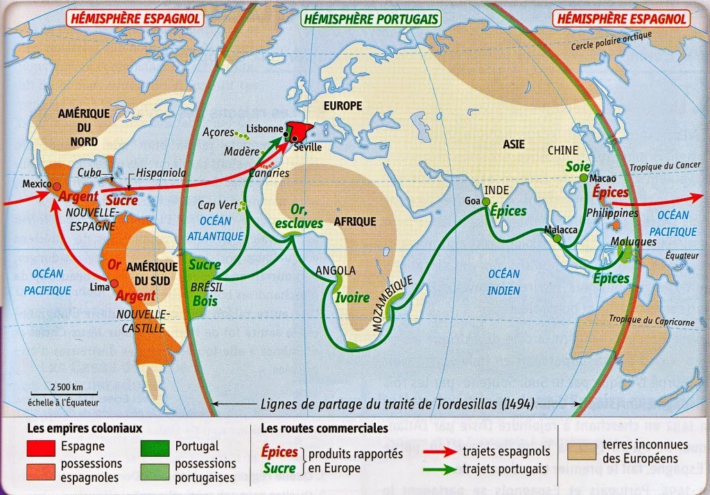 empires coloniaux espagnes portugal